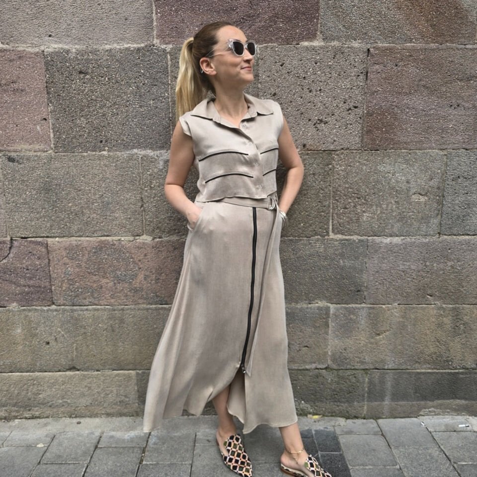 Lueur de Sable Takım (Etek-Bluz)