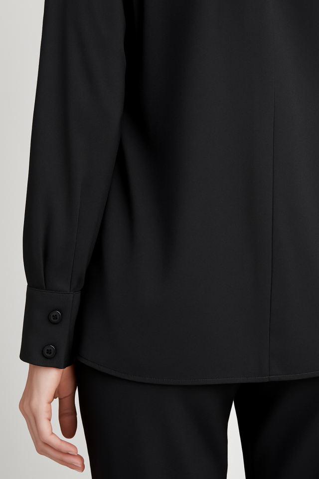 Modern Cut Asimetrik Siyah Kadın Ceket
