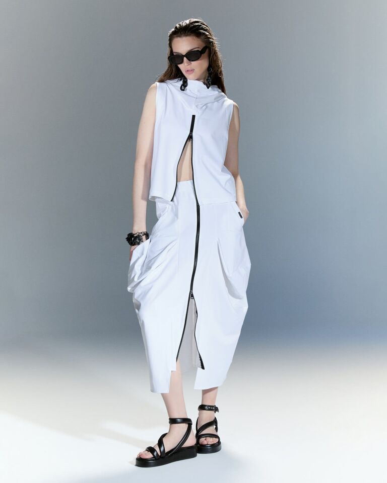 Avant-Garde Zip Skirt Etek