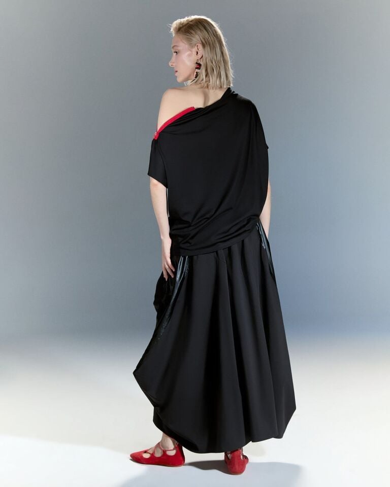 Monokrom Işıltı Etek