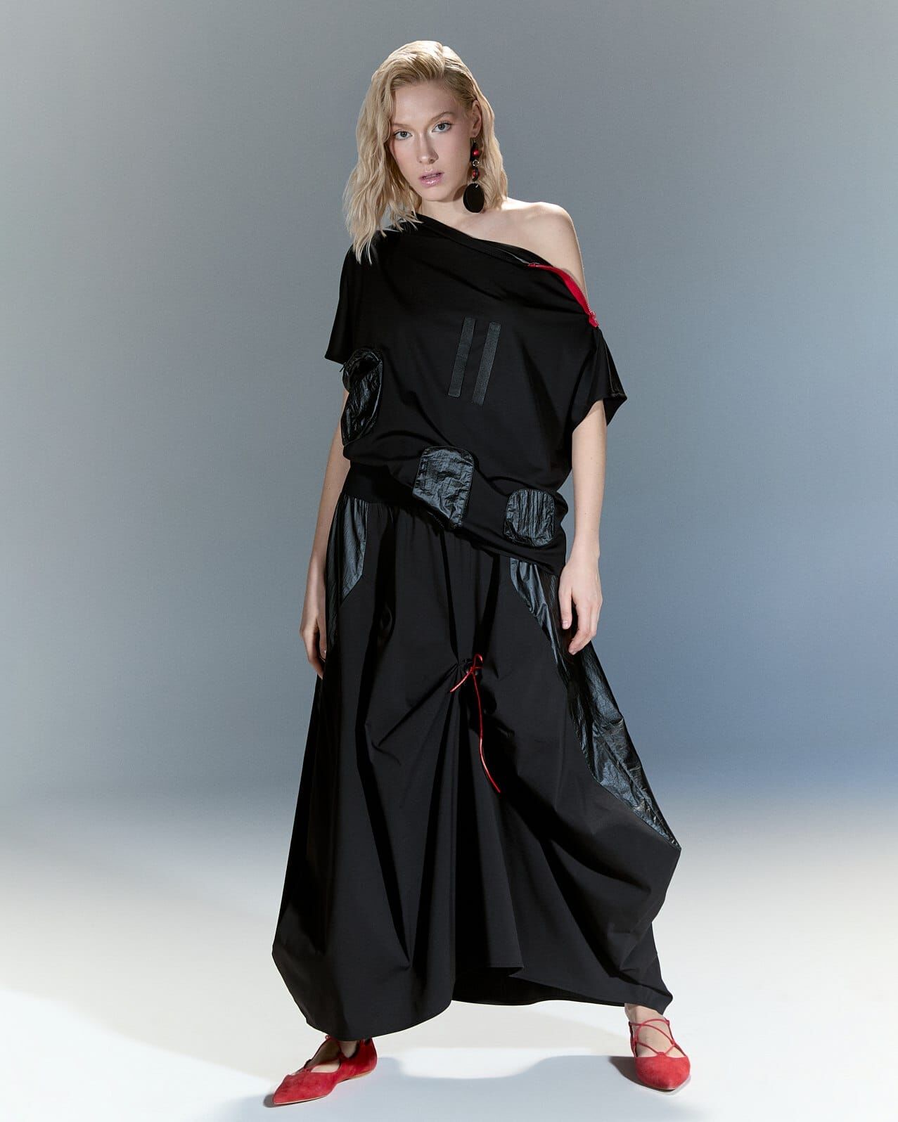 Monokrom Işıltı Etek